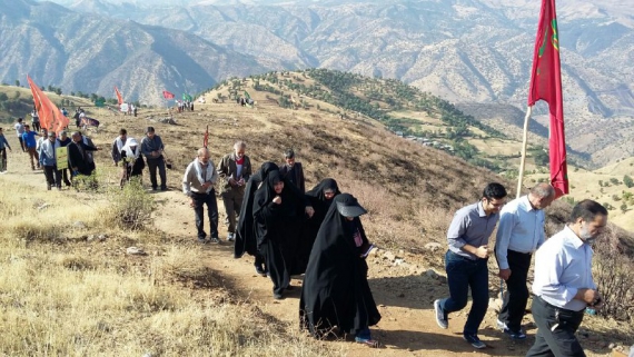 بازدید کاروان‌های راهیان نور همدان از مناطق عملیاتی غرب کشور+تصاویر