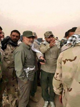 حاج قاسم سلیمانی در خط مقدم نبرد با داعش در الانبار+عکس