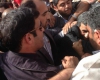 دکتر احمدی نژاد در تشییع شهدای غواص+عکس