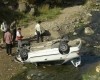 هوشیاری ماموران ناجا، جان سرنشین خودروی سقوط کرده به دره را نجات داد